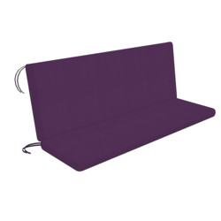 Vankúš na záhradnú lavicu s operadlom 121 x 36 x 5 cm a 121 x 46 x 5 cm