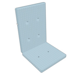 Poduška na kreslo s vysokým operadlom 120 x 50 x 3 cm