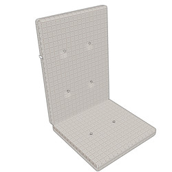 Poduška na kreslo s vysok&yacute;m operadlom 120 x 50 x 3 cm